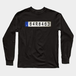 Garbage Car license plates Long Sleeve T-Shirt